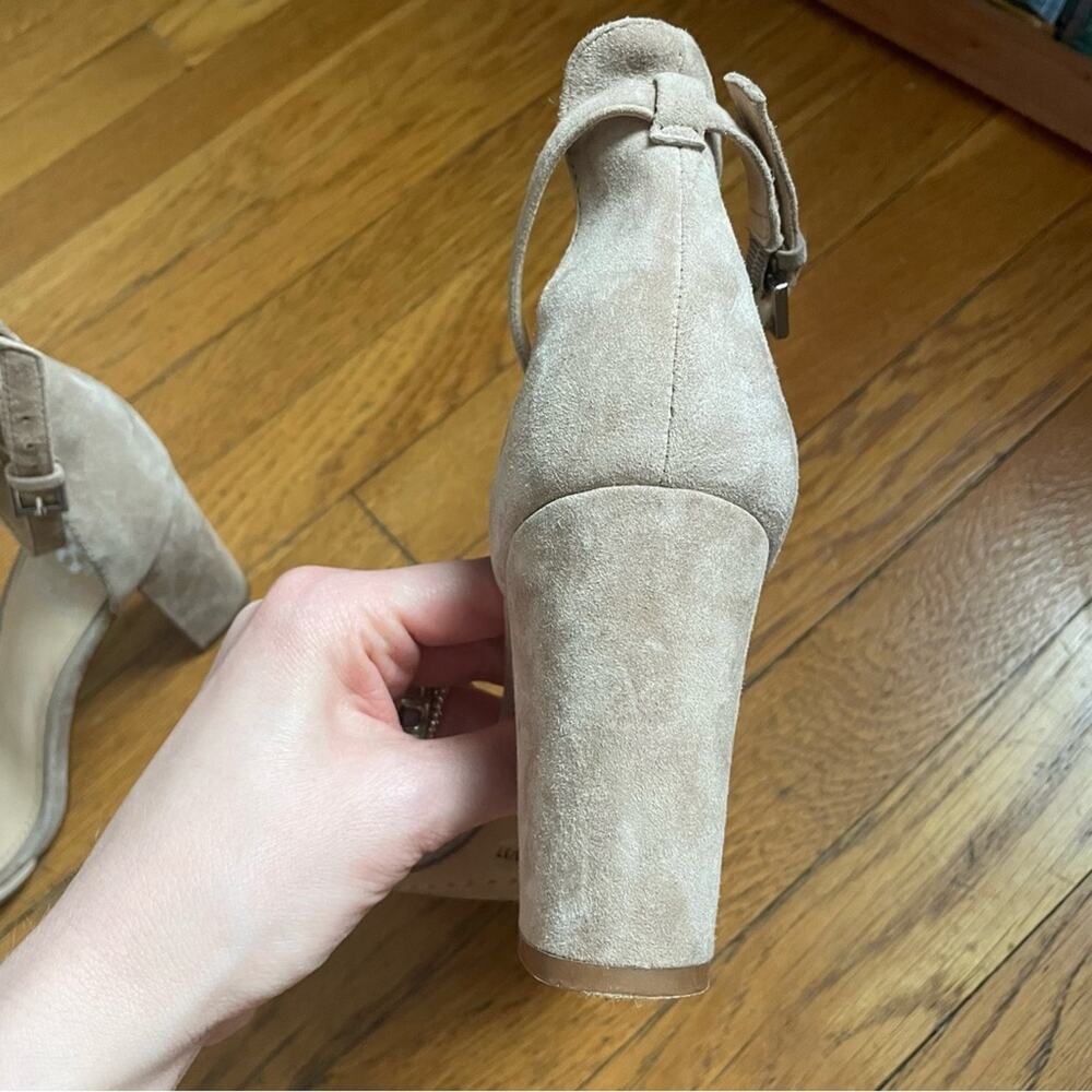 Vince Camuto Tan Heeled Sandals with Ankle Strap - Picture 8 of 10